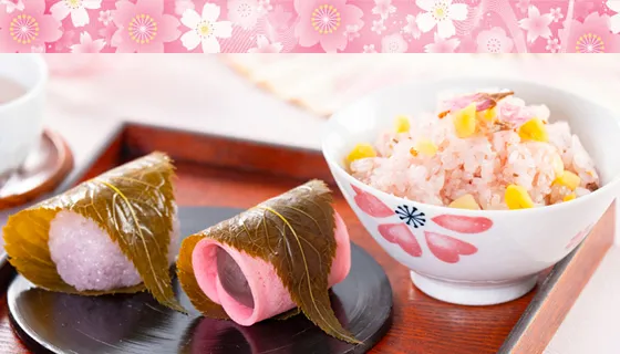 桜おこわと桜餅